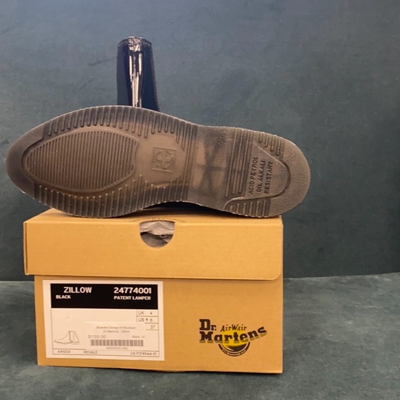 Dr. Martens Air Wave Zillow Patent Black NWT - Picture 3 of 8